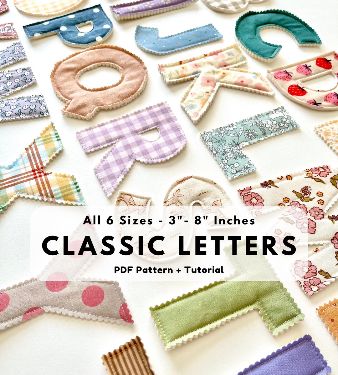 Thread Pattern Letters How to Make Alphabet Fabric Letters, Fabric Alphabet Letters Sewing ...