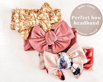 Headband pattern, Baby headband pattern, baby bow pattern, Bow pattern, Bow Headband pattern, Easy bow pattern, Easyheadband pattern