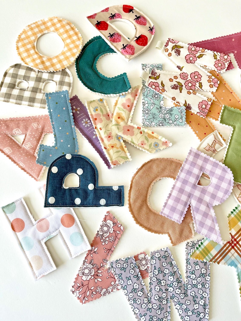 How to Make Alphabet Fabric Letters, Fabric Alphabet Letters Sewing ...
