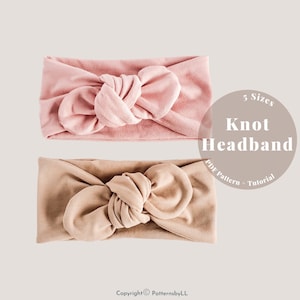Baby stretch headband PDF pattern, baby and kids headband sewing pattern, Baby girl bow sewing pattern, mama and baby bow headband pattern