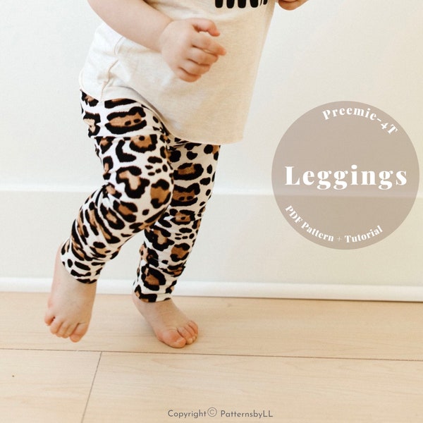 Baby-Leggings-Muster, Kleinkind-Leggings-Muster, Baby-Leggings-Schnittmuster, Baby-Leggings, Baby-Legging-Muster pdf, Kinder-Legging-Muster