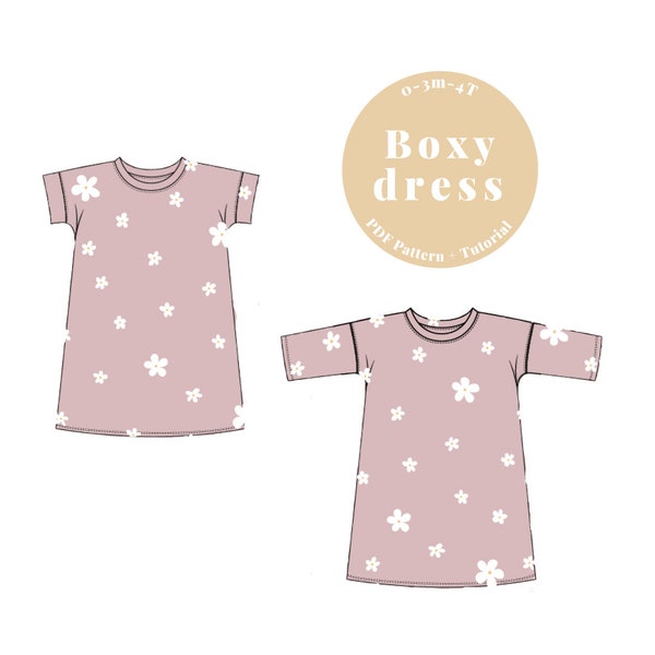 Kids dress Sewing pattern, Dress sewing pattern, Baby girl dress, Girls dress PDF pattern, Baby dress PDF pattern, Easy baby dress pattern