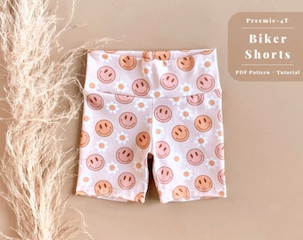 Baby bike short sewing pattern, Baby bike short pattern, Kids bike short pattern, Biker short pattern, Bike shorts pattern, Baby shorts pdf