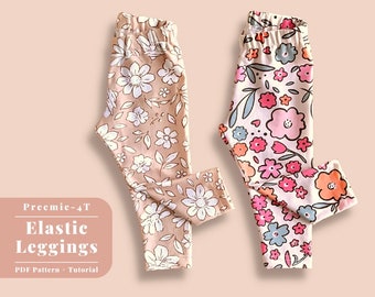 Schnittmuster für elastische Baby-Leggings, Schnittmuster für elastische Baby-Leggings, Schnittmuster für Baby-Leggings, Schnittmuster für Kleinkind-Leggings, Schnittmuster für Kleinkind-Leggings