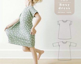 Toddler Dress PDF Pattern, Baby Dress Sewing Pattern, Girls Dress