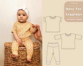 Baby legging sewing pattern, Easy legging PDF sewing pattern, baby and kids sewing pattern, Baby girl leggings, Baby pant PDF sewing pattern