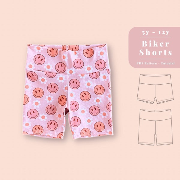 Biker shorts pattern, Kids bike shorts pattern, Biker shorts sewing pattern, Kids bike shorts, Bike shorts pattern, Kids sewing patterns