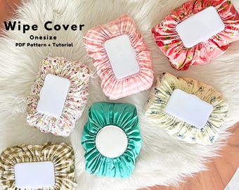 Baby Wet Wipe Cover for diaper changes, Wet wipe cover sewing pattern, Wet wipe cover pattern, Disposable wipe cover, Wet wipe cover PDF