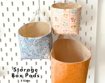 Pegboard Storage Basket Pod Sewing Pattern, Hanging Storage Basket Pattern, Pegboard Storage Pods Pattern, Mini Storage basket, Pods Pattern