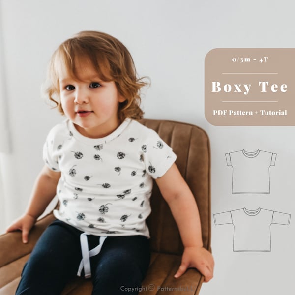 Easy baby shirt pattern, Baby tshirt sewing pattern, Baby t shirt pattern, Toddler tshirt pattern, baby shirt pattern, Baby sewing pattern