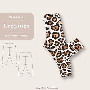 Baby legging sewing pattern, Baby leggings sewing pattern, Baby leggings pattern, Kids leggings pattern, Toddler leggings sewing pattern