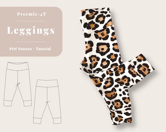 Schnittmuster für Baby-Leggings, Schnittmuster für Baby-Leggings, Schnittmuster für Baby-Leggings, Schnittmuster für Kinder-Leggings, Schnittmuster für Kleinkind-Leggings