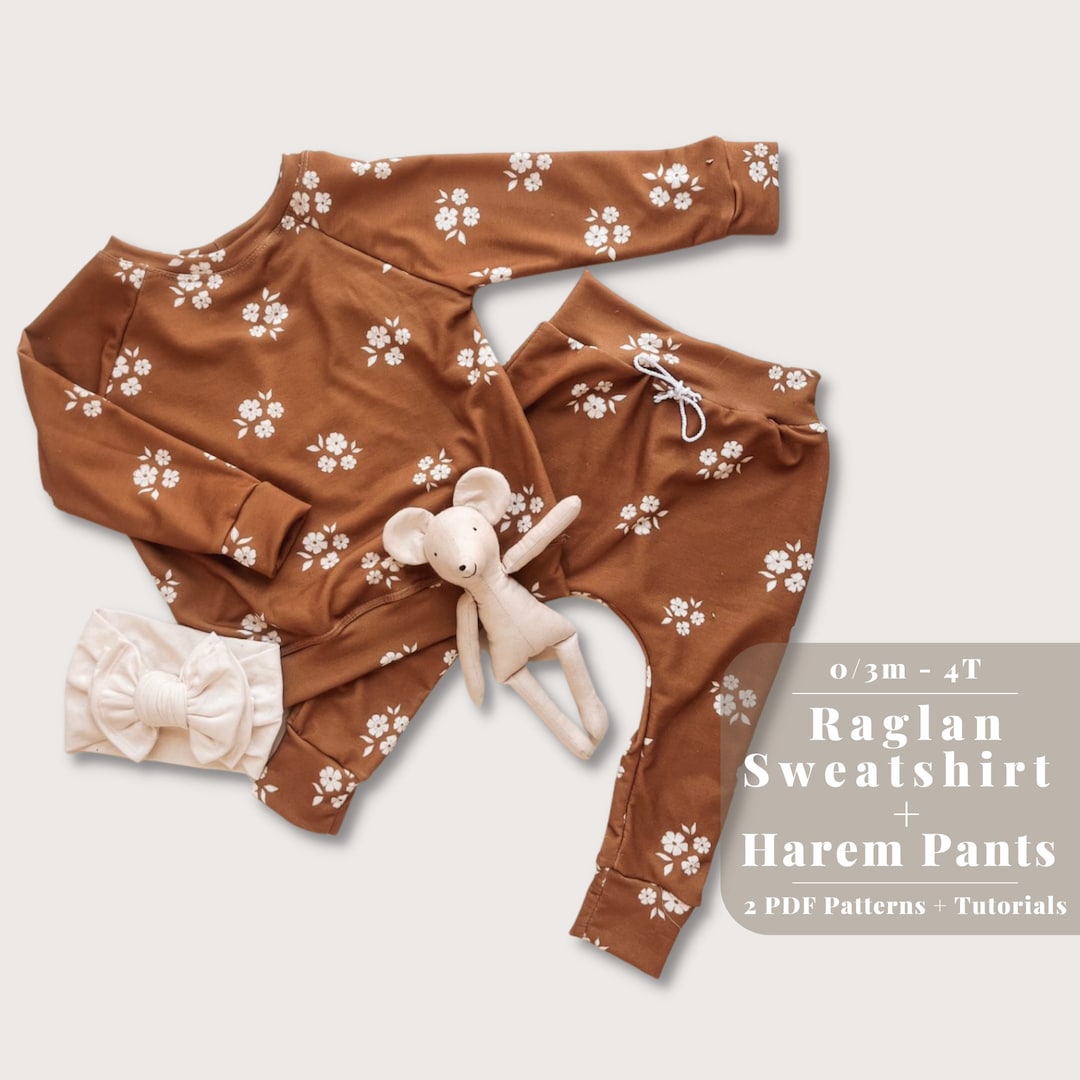 Baby and Toddler Lounge SET Pattern, Baby Lounge Set Sewing Pattern