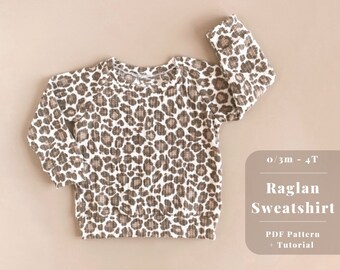 Baby and kids sweatshirt Pattern, Kids sweatshirt sewing pattern, Baby sweatshirt pattern, Kids sweatshirt pattern, Easy sweatshirt pattern