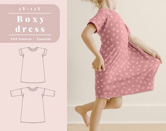 Kids t-shirt dress pattern, Tshirt dress pattern, Kids tshirt dress pattern, T shirt dress pattern, Kids shirt dress pattern, Tshirt dress