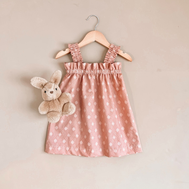 Toddler dress sewing pattern, Baby dress pattern, Baby ruffle dress pattern, Toddler girl pattern, Ruffle dress pattern, Girls dress pattern image 3