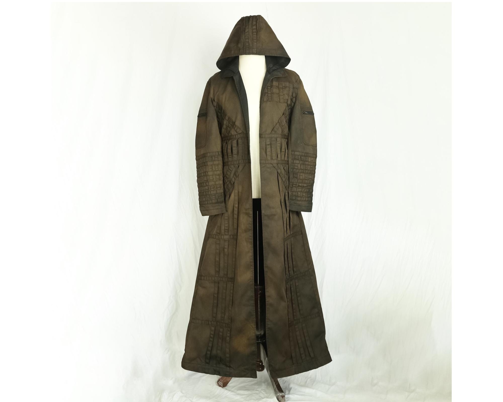 Fallout Distressed Trench Coat, Inspired Duster Trench Coat