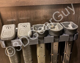 Mag Wall Mount Hold 5 Mags, for Glock, Sig, Springfield