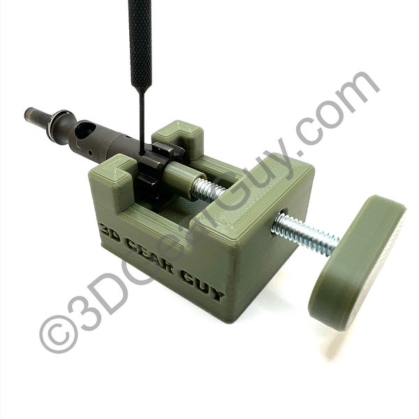 AR bolt disassembly jig for ejector roll pin removal