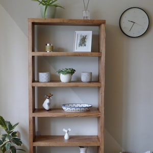 solid wood Bookcase | Rustic bookcase| Solid wood shelving | Rustic shelving unit | bookcase | rustic storage | rustic shelves