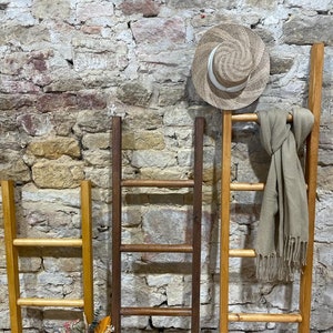 Rustic solid wood handmade Blanket Ladder | Ladder shelf | Towel Rail | Towel Ladder | Clothes ladder