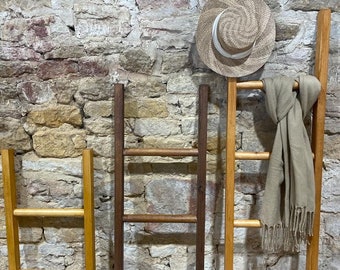 Rustic solid wood handmade Blanket Ladder | Ladder shelf | Towel Rail | Towel Ladder | Clothes ladder