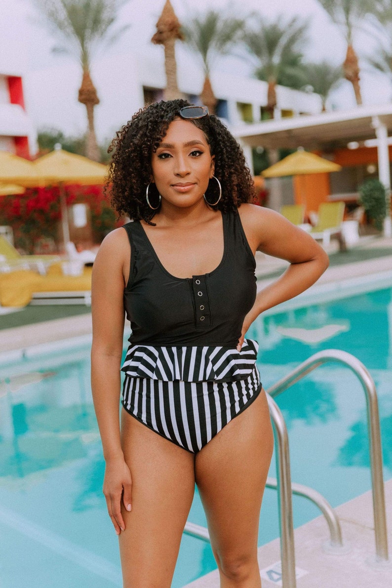 Hilton Button Down Top Black