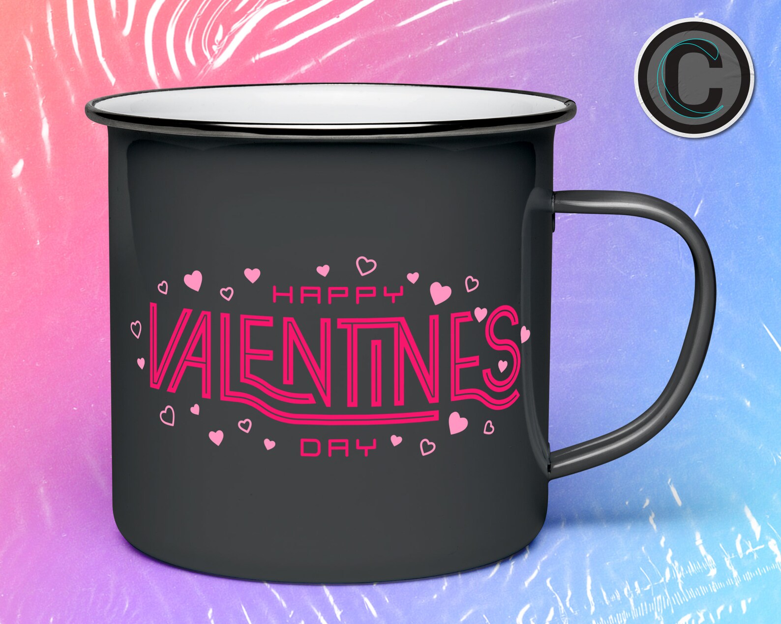 Happy Valentine's Day Hearts SVG Cut File – Cricut & Silhouette ...