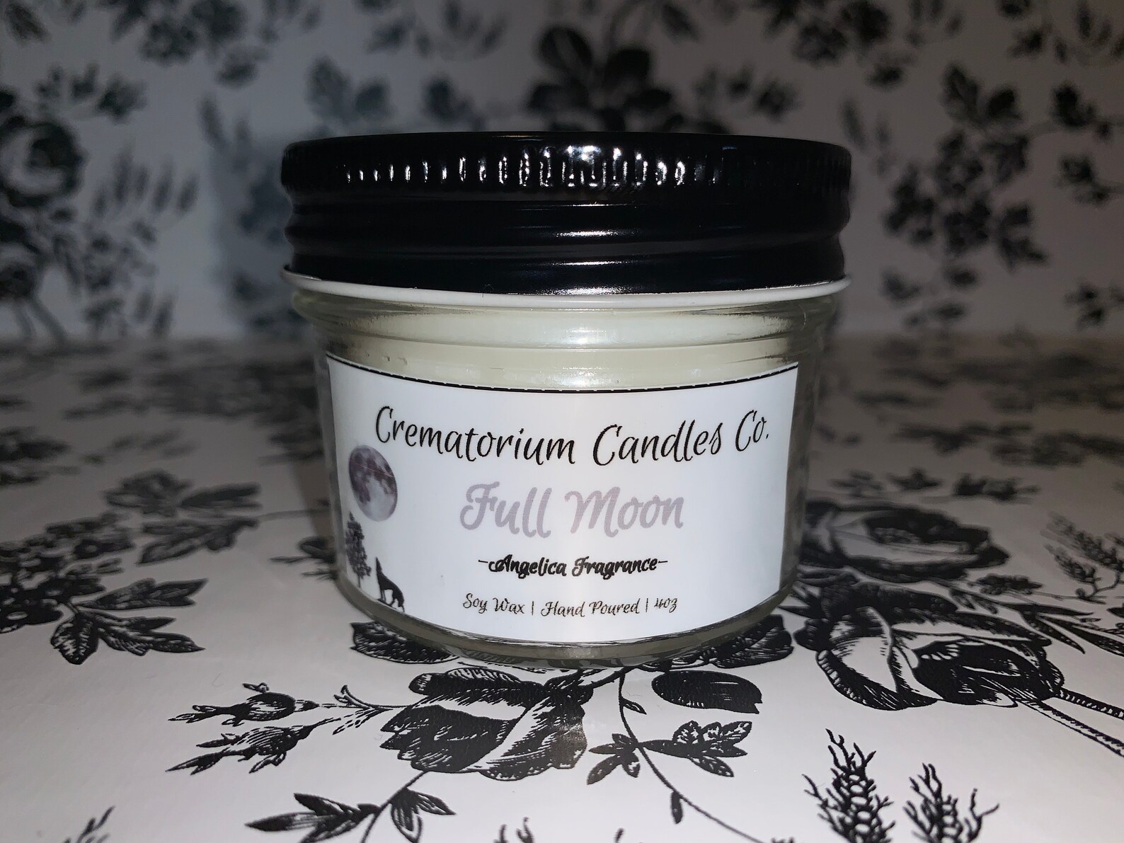 Full moon candle Etsy