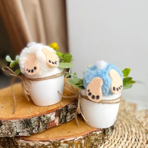 Easter Bunny Flower Pot Bunny butt  Easter table decoration Spring centerpiece