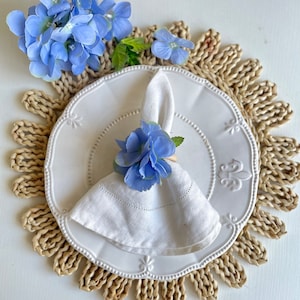Blue Hydrangea Napking rings Summer napkin rings