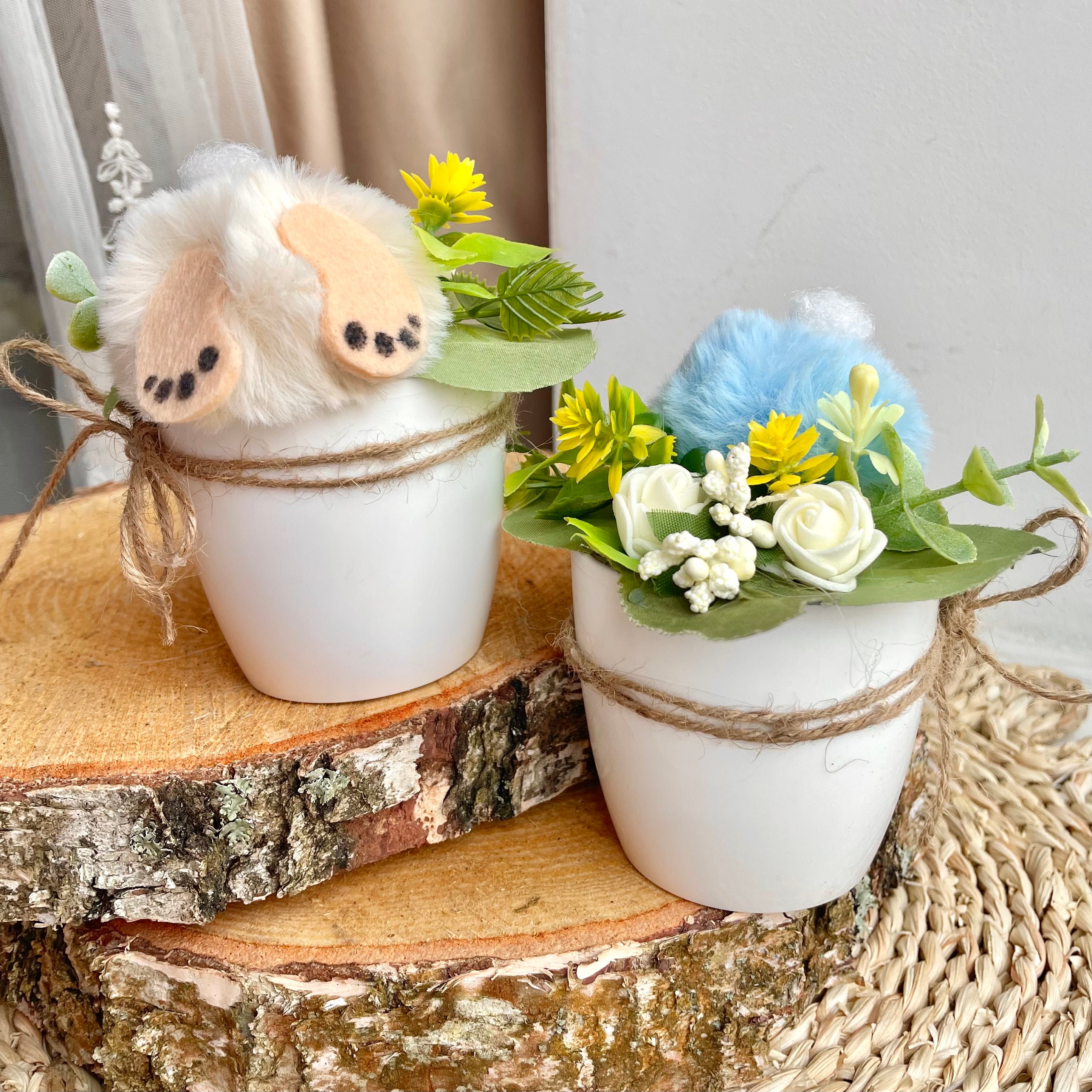 Easter Bunny Flower Pot Bunny Butt Easter Table Decoration Spring