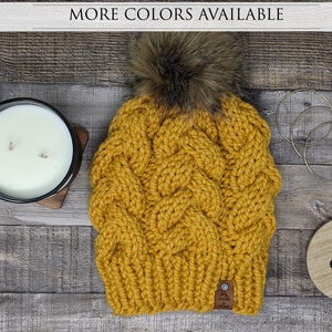 The Big Poof - Wool/Acrylic Handknit Winter Hat - LAST SEASON DISCOUNT!