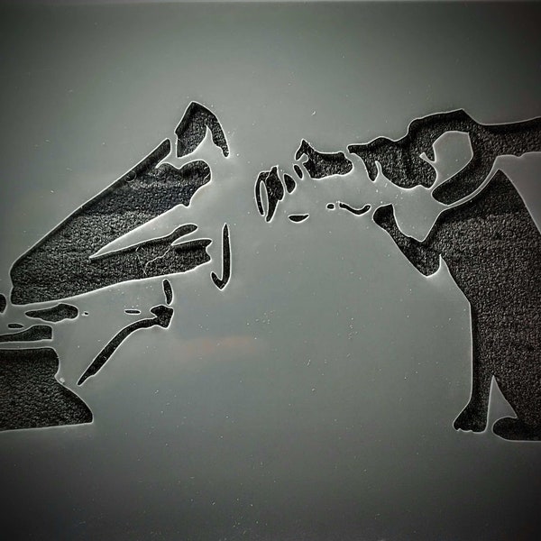 DIDACUT Banksy His Masters Voice Stencil MYLAR Sheet 190 Micron