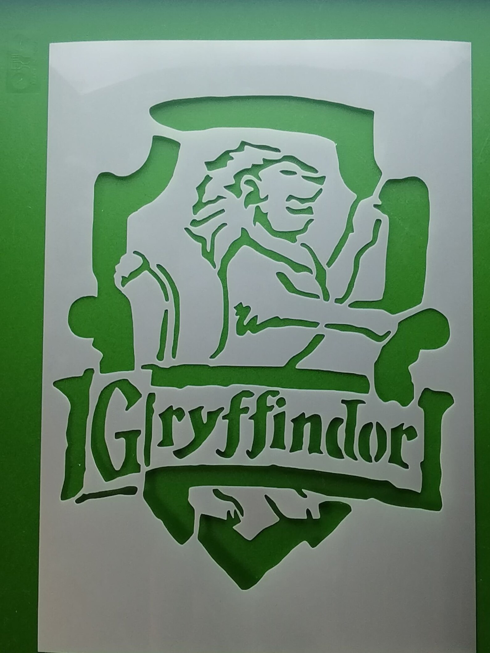 DIDACUT Harry Potter Gryffindor Hogwarts Stencil Graffiti Art Etsy