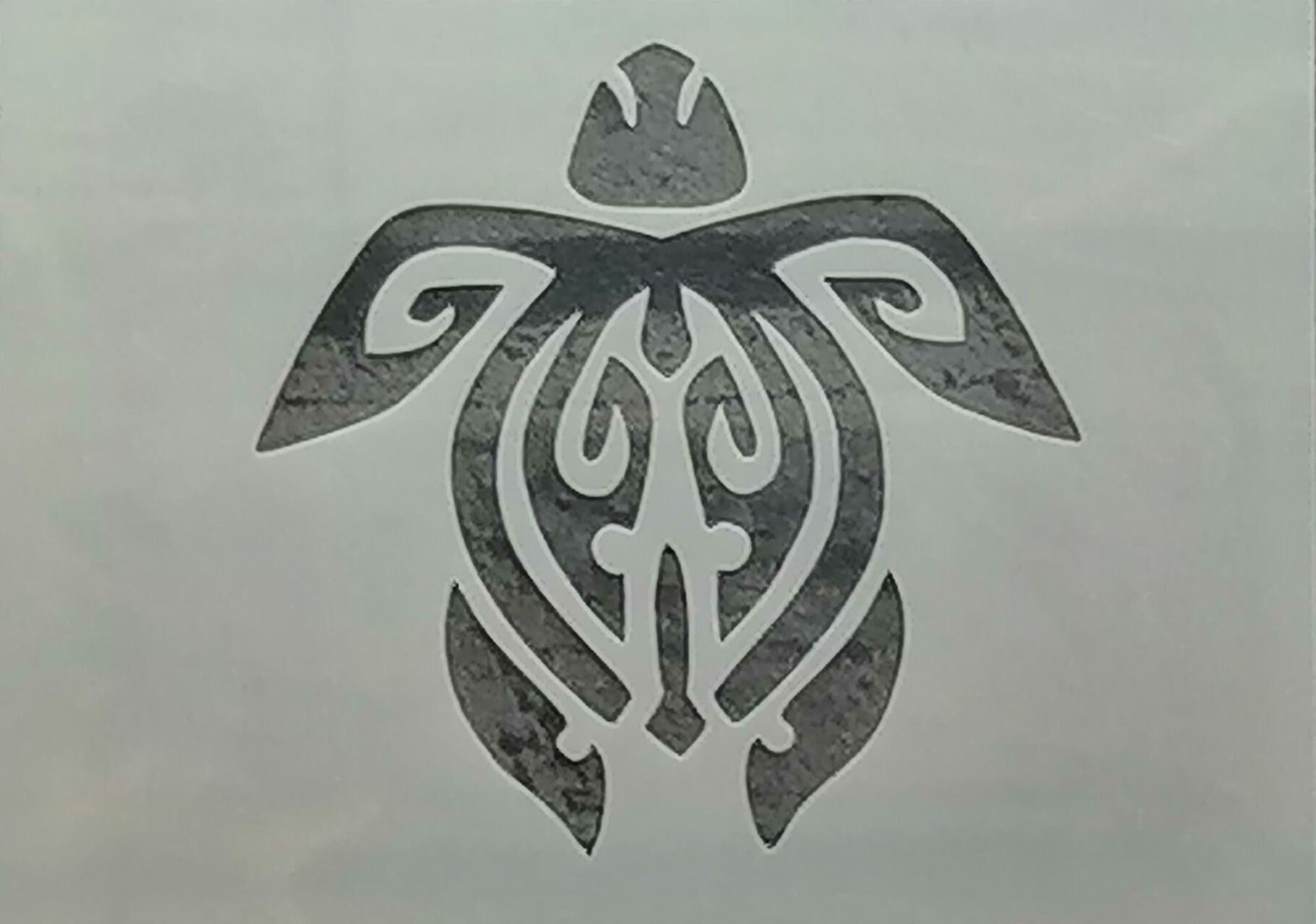 DIDACUT Tribal Turtle Symbol Stencil Reusable 190 Mylar Sheet Etsy