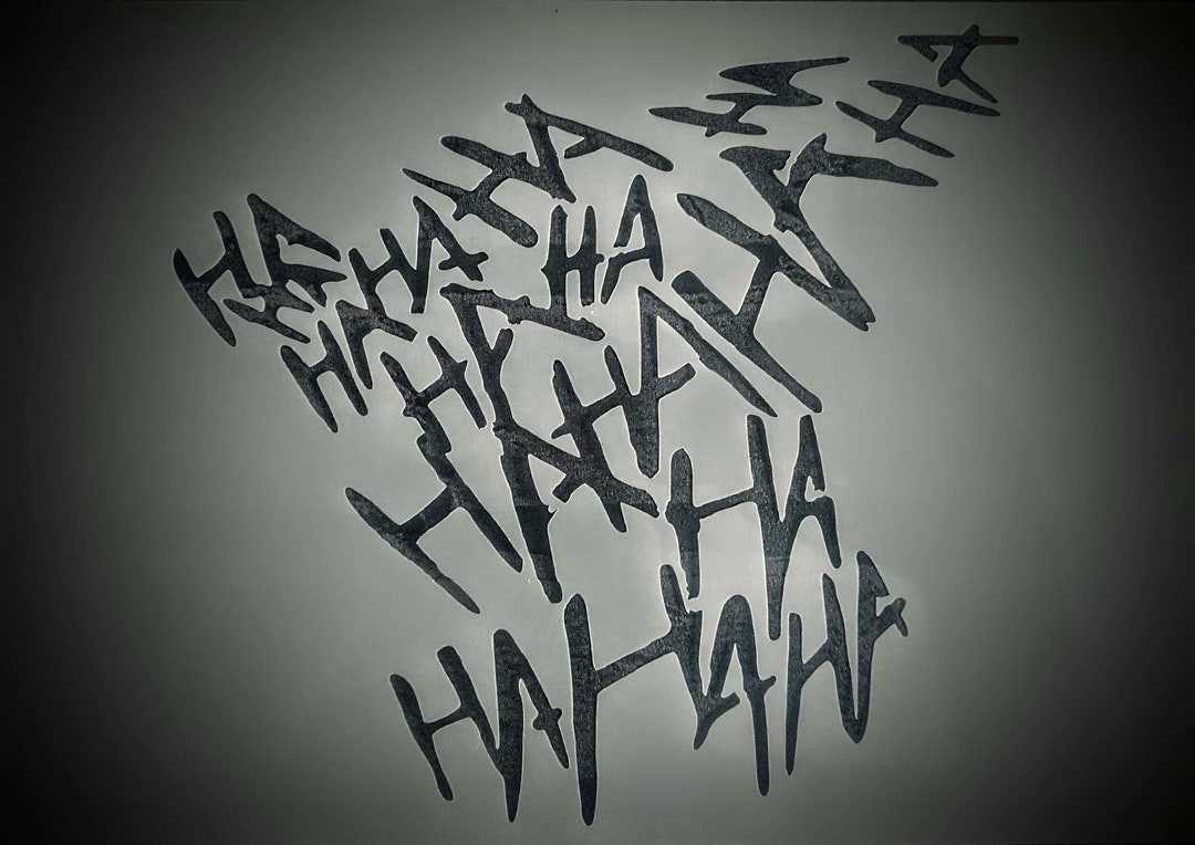 DIDACUT the Joker Quinn Ha Ha Ha Stencil MYLAR A4 A3 Sheet 190 Micron ...
