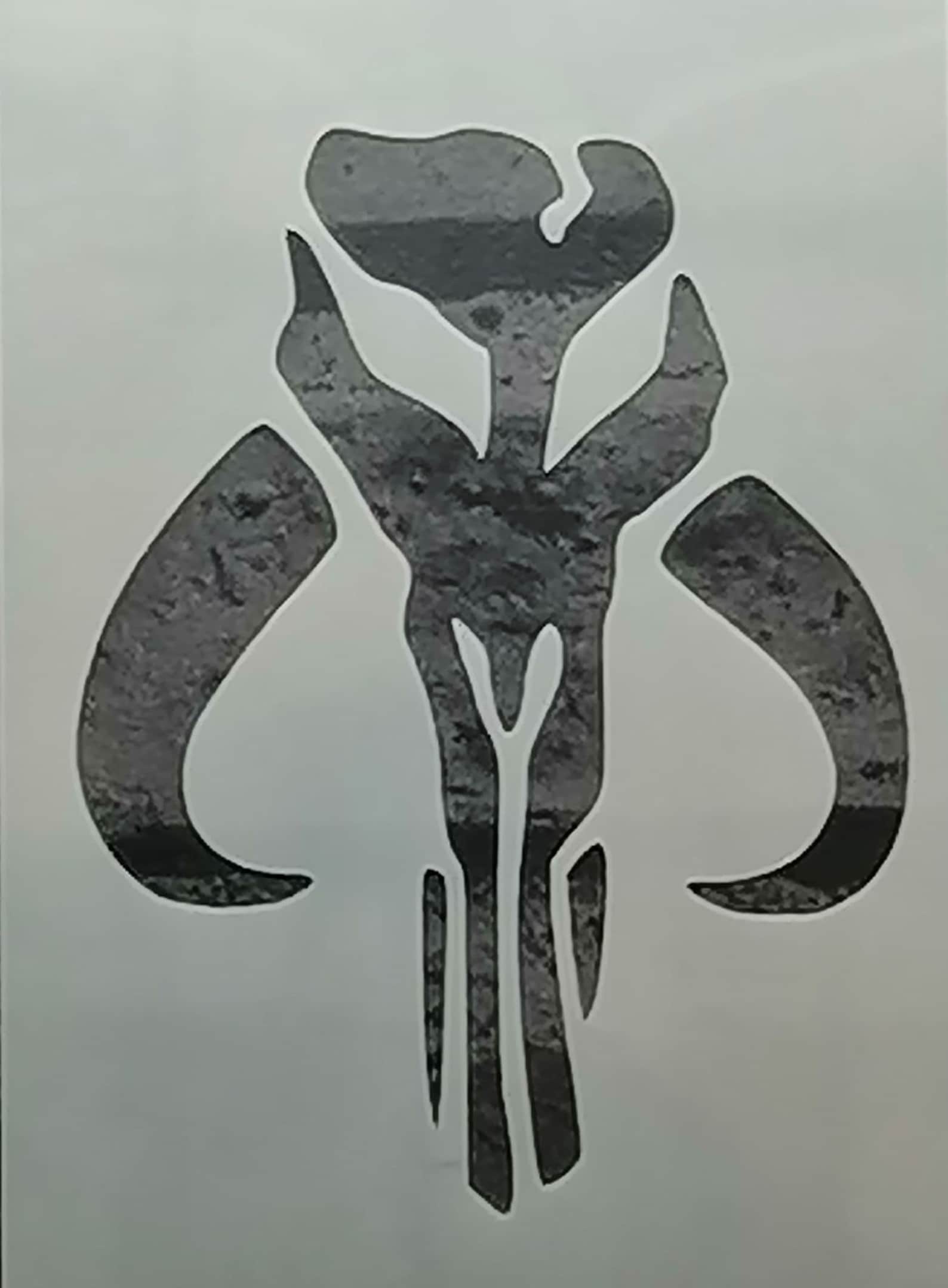 DIDACUT Mandalorian Symbol Stencil Reusable 190 Mylar Sheet Etsy
