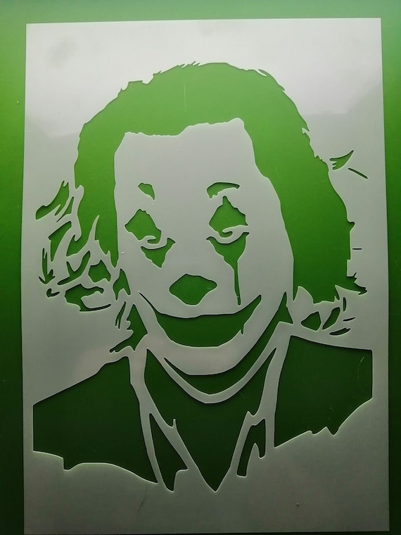 DIDACUT Joaquin Phoenix joker Stencil MYLAR A4 Size Sheet 190 Etsy