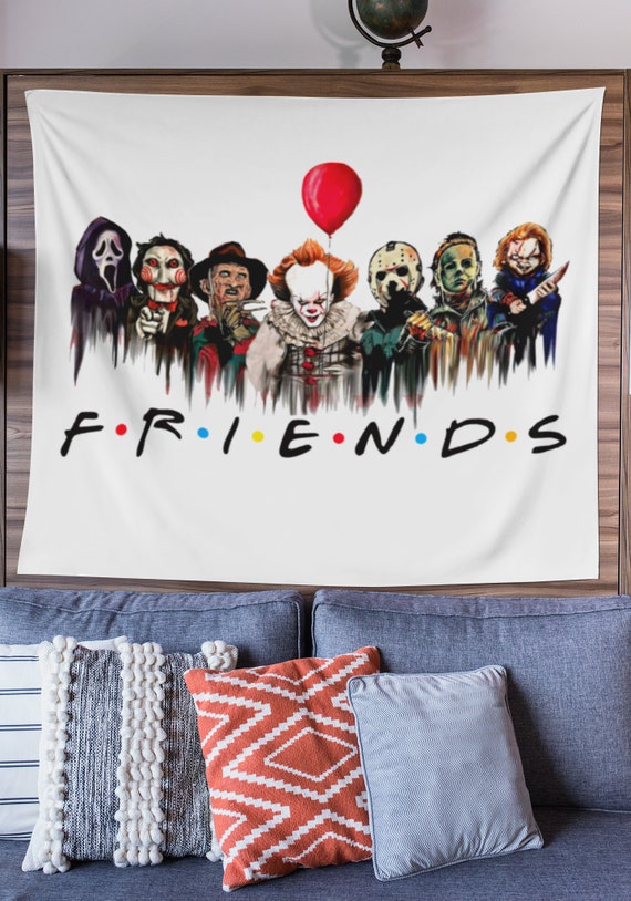 Friends Halloween Movie Killers Indoor Wall Tapestries Etsy Canada