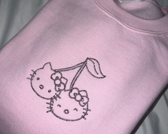 Suéter Cherry Kitty bordado