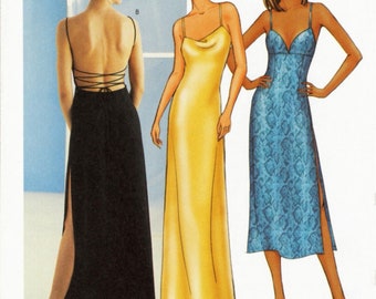 Vintage Butterick 3027 Wieczór, Dzień, Bal, Ślub, Druhna, Wzór sukienki PDF Cyfrowe pobieranie A4 Wydruk w domu Rozmiar 12,14,16 B34"-38"