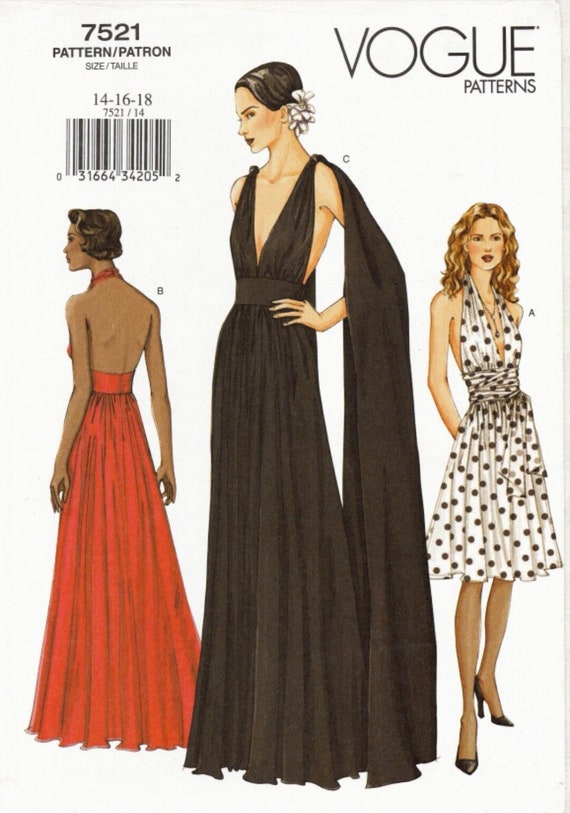 Vogue evening cheap gowns