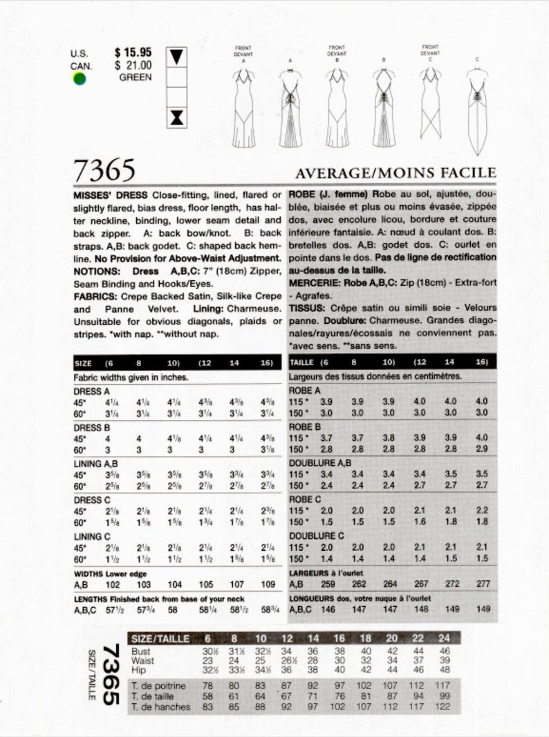 Vintage Evening Prom Atonement Style Dress Pattern PDF Digital Download A4 And US LETTER Size Print At Home Size 12, 14, 16 B3438 image 2