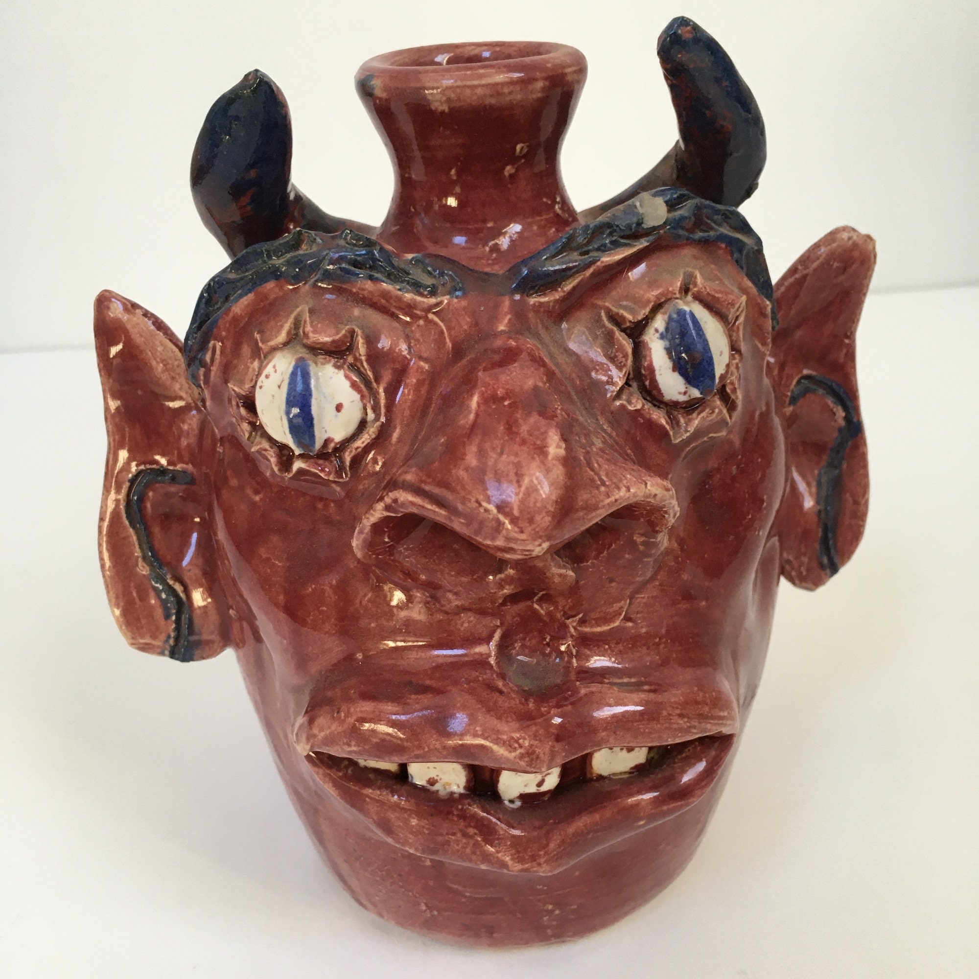 2003 Martha Chriscoe/chad Brown Ugly Face Jug 