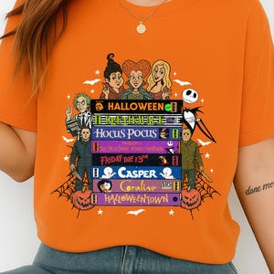 Vintage Halloween Movie T-Shirt: Retro Horror VHS Stack Tee