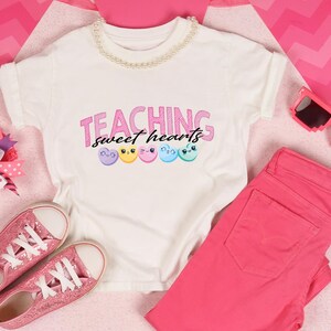 Valentines Day Teacher Sweatshirt, Teacher Valentines Day Gift,Love Teacher Shirt,Valentines Day Shirt, Teaching Sweethearts Teacher Shirts,