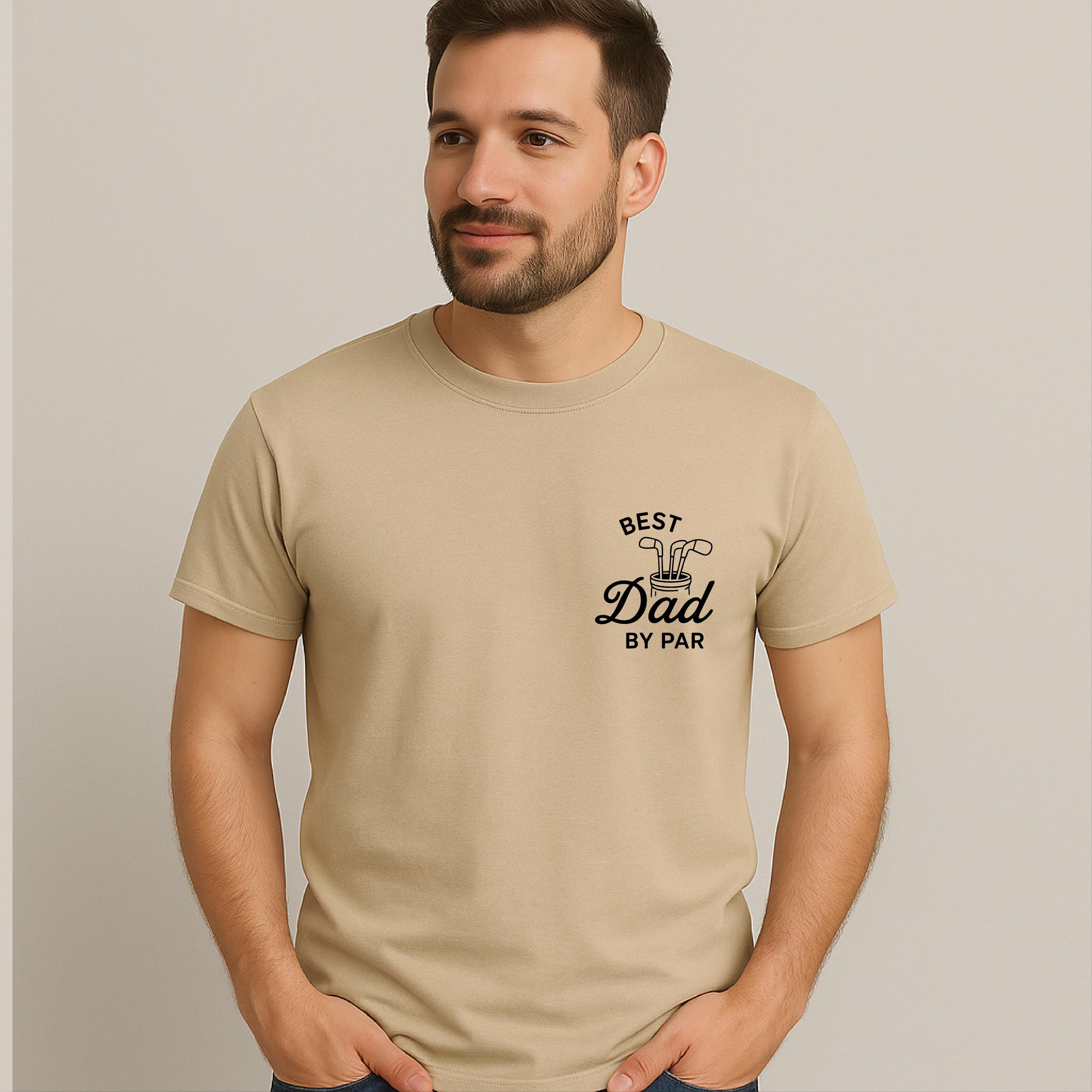 Best Dad By Par  Shirt, Golf Dad Shirt Fathers Day Gift, Custom Golf Shirt For Dad Cool Dads Club Golf Lovers Comfort Colors Shirt