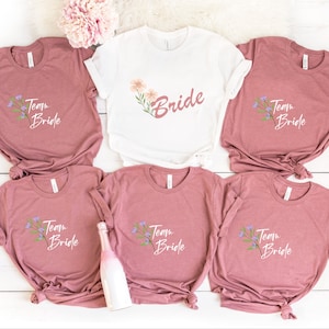 Bachelorette Party Shirts, Bride Team Bride Shirt, Hen Party Wedding Party Tshirt, Personalised Hen Party T Shirts, Bridal Party Shirts
