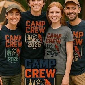 Camiseta Camp Crew 2025: Camisetas de camping familiares a juego